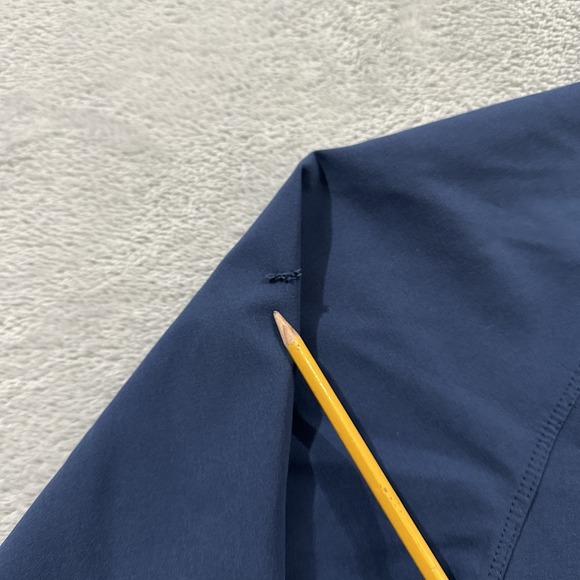 The North Face Apex 1/4 Zip Jacket Men Medium Blue Windbreaker Active - Picture 8 of 12